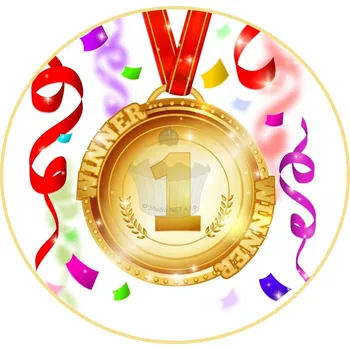 Jedlá dekorace na dort Caketools Jedlý papír "Vítězství 7" - A4