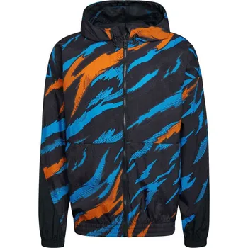 Pánská sportovní bunda adidas TRVL AOP WB černá HE2260 - XL | UK 11,5 | US 12