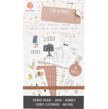 Náplň do diáře DécoTime Papírové samolepky - Be Creative; 24 archů