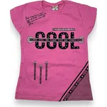 Oliva Dívčí růžové tričko s krátkým rukávem KARIN Barva: Růžová, Velikost: 128