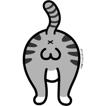 Samolepicí dekorace na vozidlo Samolepka na auto URAŽENÁ (šedá)