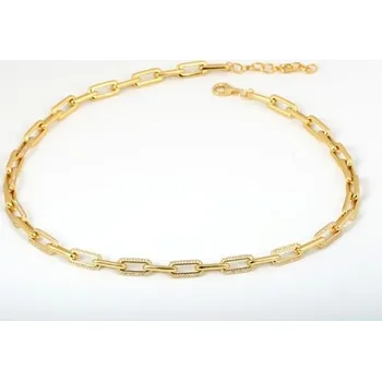 Náhrdelník Luxusní zlacený dámský náhrdelník SVLN0584SJ4GO45 + Dárek zdarma