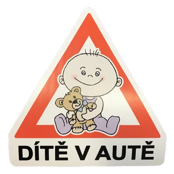 Samolepicí dekorace na vozidlo Bottari Samolepka Dítě v autě Bottari Samolepka Dítě v autě