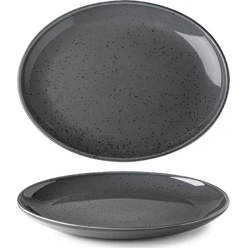 Lilien | Podnos oválný, tmavě šedý, 32 cm, Lifestyle