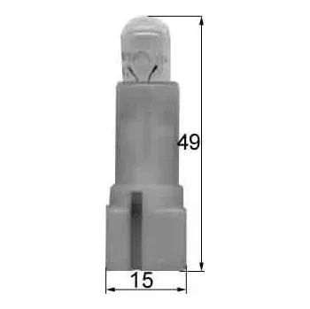 Autožárovka žárovka 12V 5W konektory 5mm 48x12mm