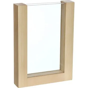 Fotorámeček Skleněný rámeček v dřevěném podstavci 13x18 cm