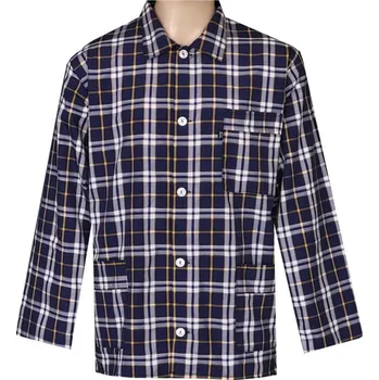 Pánské pyžamo Pánský Pyžamový Kabátek Popelín FOLTÝN PPKP18 Velikost: 2XL, Materiál: Košilovina-popelín