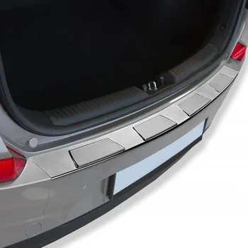 Lišta karosérie CRONI Nerezový kryt nárazníku Mazda 3 IV Sedan (od roku 2018>) - 4 trapez 3. Saténová, lesklý povrch, směrově broušené trapézy