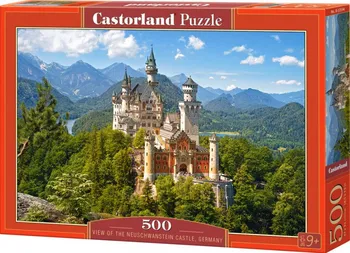 Puzzle Castorland Pohled na zámek Neuschwanstein 500 dílků