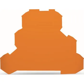 modulární přístroj a rozvaděč WAGO Bočnice 2002-3292 koncová bočnice a separátor 0,8 mm, oranžová 2002-3292