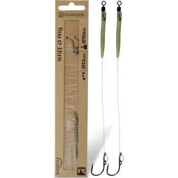 Rybářský háček Návazec Radical Stiff-D Rig 2ks 25lbs #6