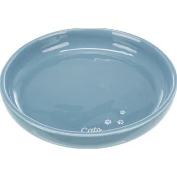 miska pro kočku TRIXIE Extra široká keramická miska pro kočky 18 cm Barva: modrá