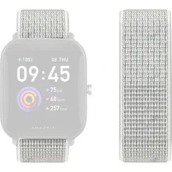 Řemínek na hodinky Nylonový řemínek Ricardo 22mm, bílý, Quick Release