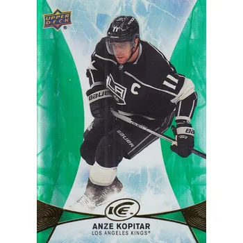 Sběratelská karetní hra paralel karta ANZE KOPITAR 20-21 UD Ice Green číslo 25