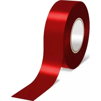 Výstražná páska Dedra 12VTC1910 Elektrická izolační páska PVC červená 19mmx10m