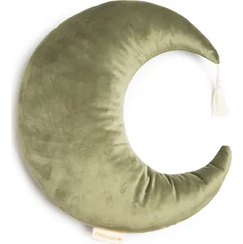 Polštář Nobodinoz Polštář Pierrot Moon Velvet Olive Green