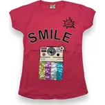 Oliva Dívčí trička s krátkým rukávem MILADA Barva: Fuchsiová, Velikost: 122