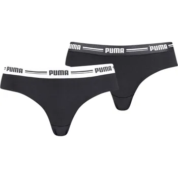 Kalhotky Dámské kalhotky Puma BRAZILIAN BRIEF (2-PACK) W černé 907856-03 - XS | UK 7 | US 9