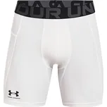 Pánské kompresní kraťasy Under Armour HG ARMOUR SHORTS bílé 1361596-100 - S | UK 11 | US 12