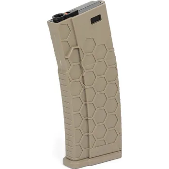 Sportovní střelba Lancer Tactical Polymerový zásobník Hexmag pro M4 na 120 ran - tlačný, Dark Earth