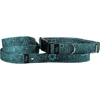 Obojek pro psa Obojek HAPPYZOO BY KIWLY softshell Tyrkys 4x37-56cm