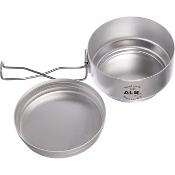 Kempingové nádobí Ešus dvoudílný - ALU - Mořený - ALB