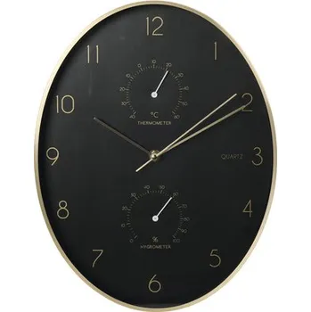 Hodiny Nástěnné hodiny 35x27x4,2 cm hliník/černá