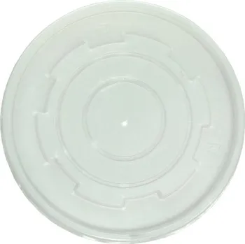 Jednorázové nádobí Víčko PS natural na kelímek papírový na polévku 750ml 117mm kraft code 3.1474-1 - 600 ks