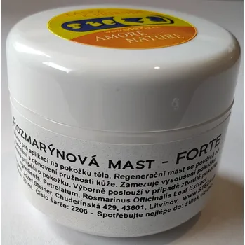Bylinná léčivá mast Tinktur - Rozmarýnová mast - FORTE, 1 kelímek (Mastička z rozmarýnu)