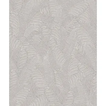 Tapeta Šedo-béžová vliesová tapeta s listy, SPI103, Spirit of Nature, Khroma by Masureel