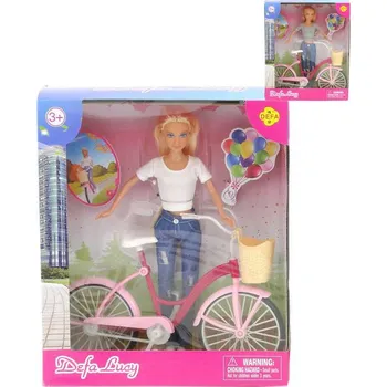 Panenka Panenka Defa Lucy 29cm set s jízdním kolem plast v krabici