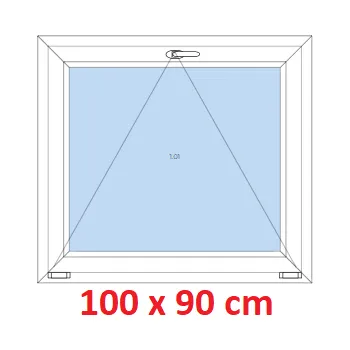 Okno Soft Plastové okno 100x90 cm, sklopné