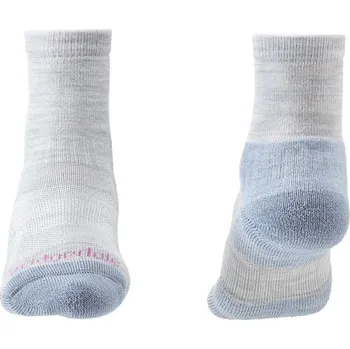 Dámské ponožky Ponožky Bridgedale Hike Lightweight MP Ankle W grey/smoky blue
