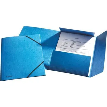 Archivační box Esselte mapa odkládací se 3 klopami prešpán, řada Rainbow Barva: Modrá