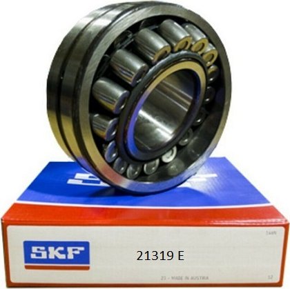 Soudečkové ložisko 21319 E, SKF (d - vnitřní průměr 95 mm, D - vnější průměr 200 mm, B - šířka 45 mm.)