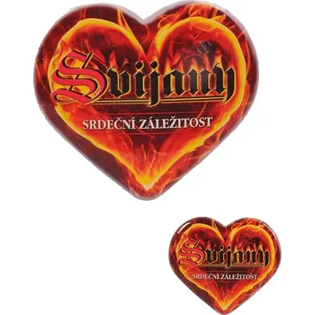 Magnetka hořící srdce malá
