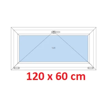 Okno Soft Plastové okno 120x60 cm, sklopné