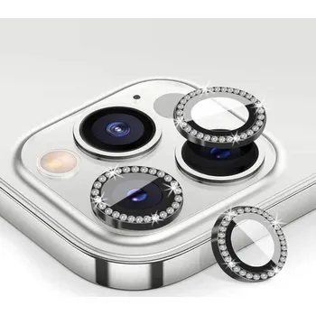 Luxusní ochranné sklo na čočku fotoaparátu a kamery pro Apple iPhone 12 - černé