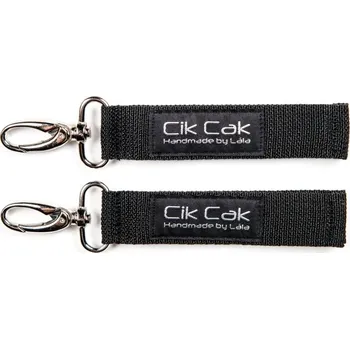 Kočárek Cik Cak - látkový úchyt na kočárek BLACK/NIKL