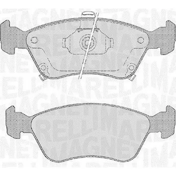 Brzdová destička Sada brzdových destiček, kotoučová brzda MAGNETI MARELLI 363916060532