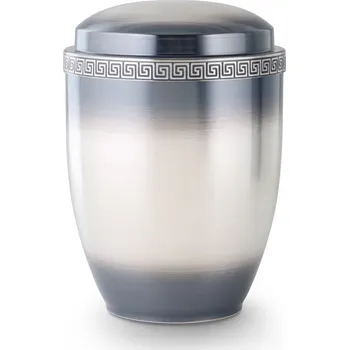 Smuteční dekorace Urna měděná postříbřená