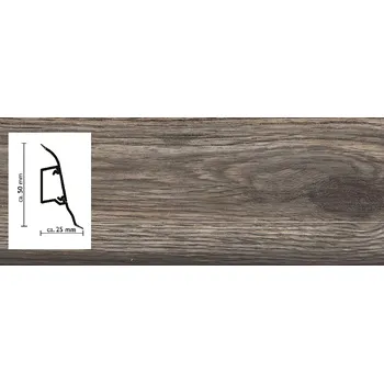 soklová lišta 2154 lišta Döllken SLK50 s pružnými chlopněmi vedení kabelů