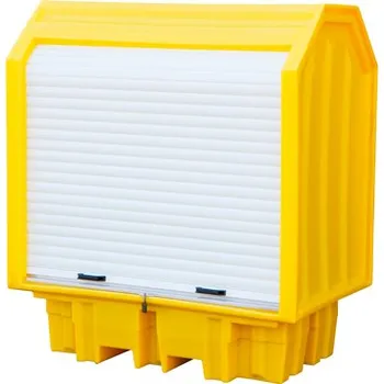 Autodíl Záchytná krytá vana pro 2 sudy, 230 l