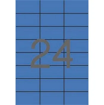 Samolepící etiketa Etiketa, 70 x 37mm, modrá, 2400ks/bal., APLI