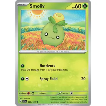 Sběratelská karetní hra Pokémon TCG Smoliv 021/198 - Reverse Holo