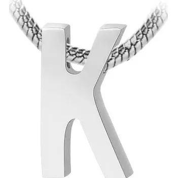 Šperk Šperky4U Navlékací ocelový přívěsek iniciála - písmeno - PP-1006-K