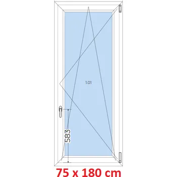 Okno Soft Plastové okno 75x180 cm, otevíravé a sklopné