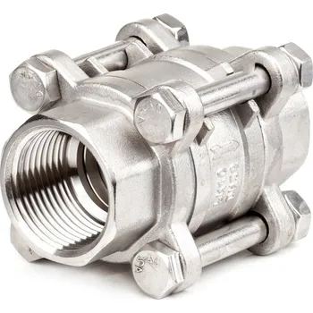 Ventil Nerezový zpětný ventil UNIVERZÁLNÍ s pružinkou 3dílný - NEREZ - INOX (zpětná klapka) - 1/2" N300