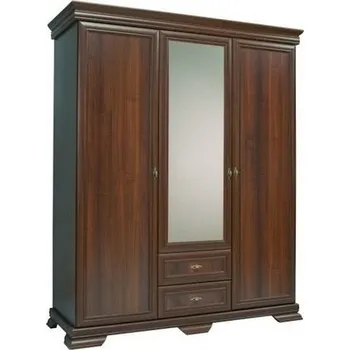 Dětská skříň Šatní skříň Kora 3 se zrcadlem - samoa king