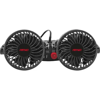 Autodoplněk AMiO AM03009 ventilátor do auta na opěrku hlavy
